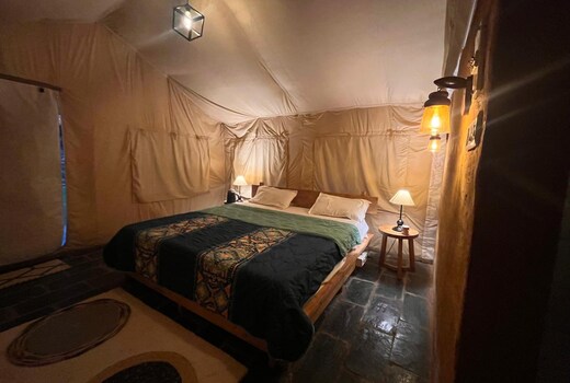 H2H- Riverside 1 Private Tent in Bir by Homeyhuts