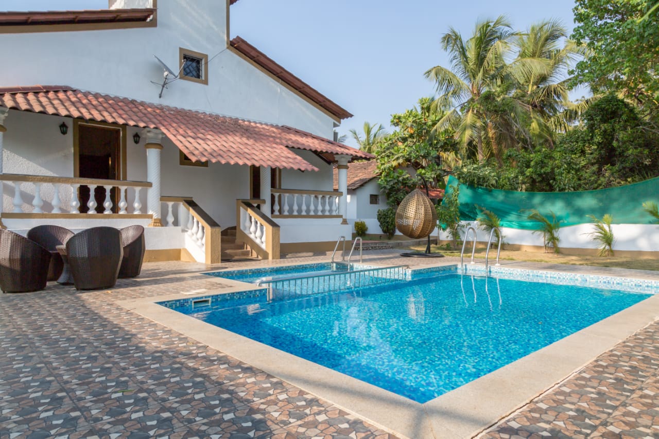 Goan House, 5 Bed with private pool, Vagator - Tap to explore photos