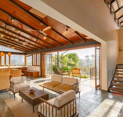Living Room & Dining Area
