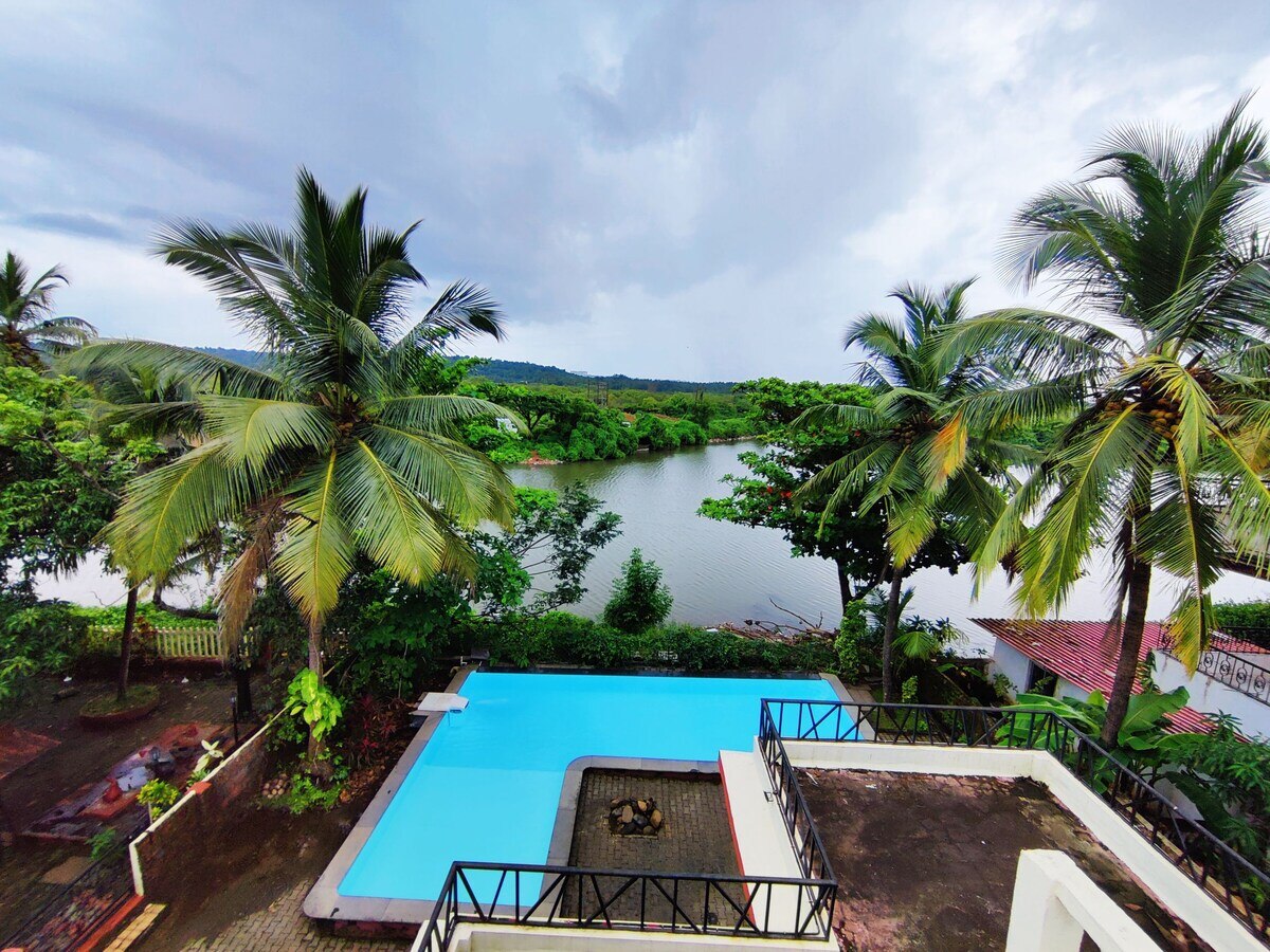 3 BHK River View Villa With Private Pool - Tap to explore photos