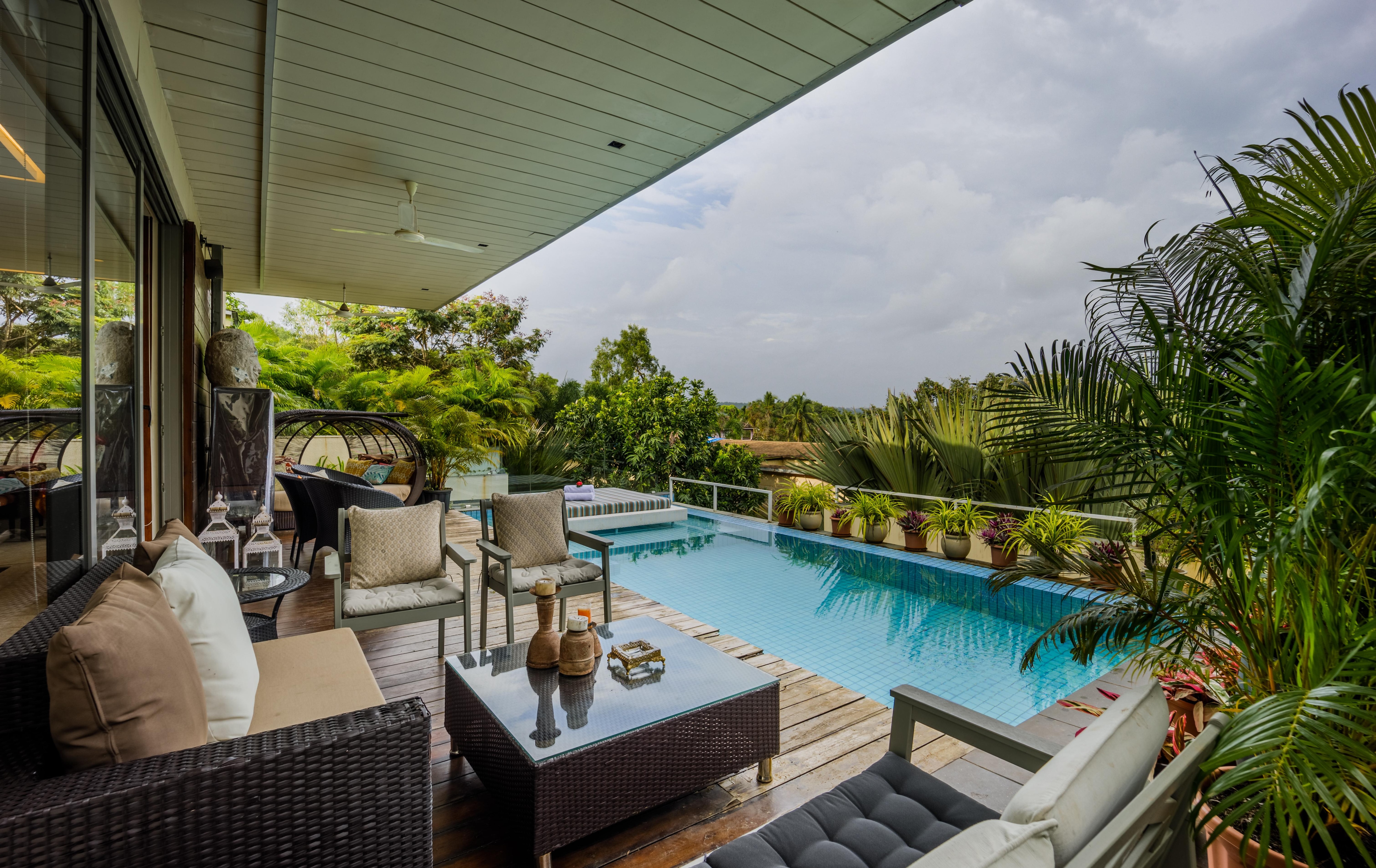 Hireavilla | Elara- 4BHK with Private Infinity Pool in Parra - Tap to explore photos