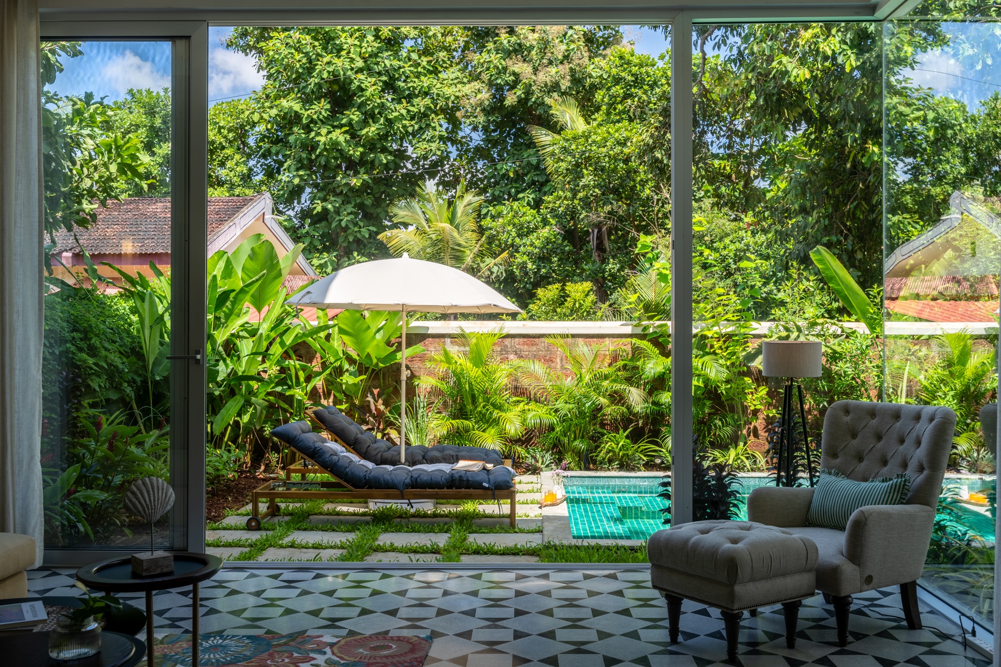 La Dora - 3 BHK Private Pool Villa at Vagator by The Blue Kite (4) - Tap to explore photos