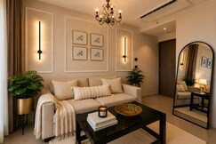 Five-Star Inspired Beige Luxe Suite |Sunset View|, Noida
