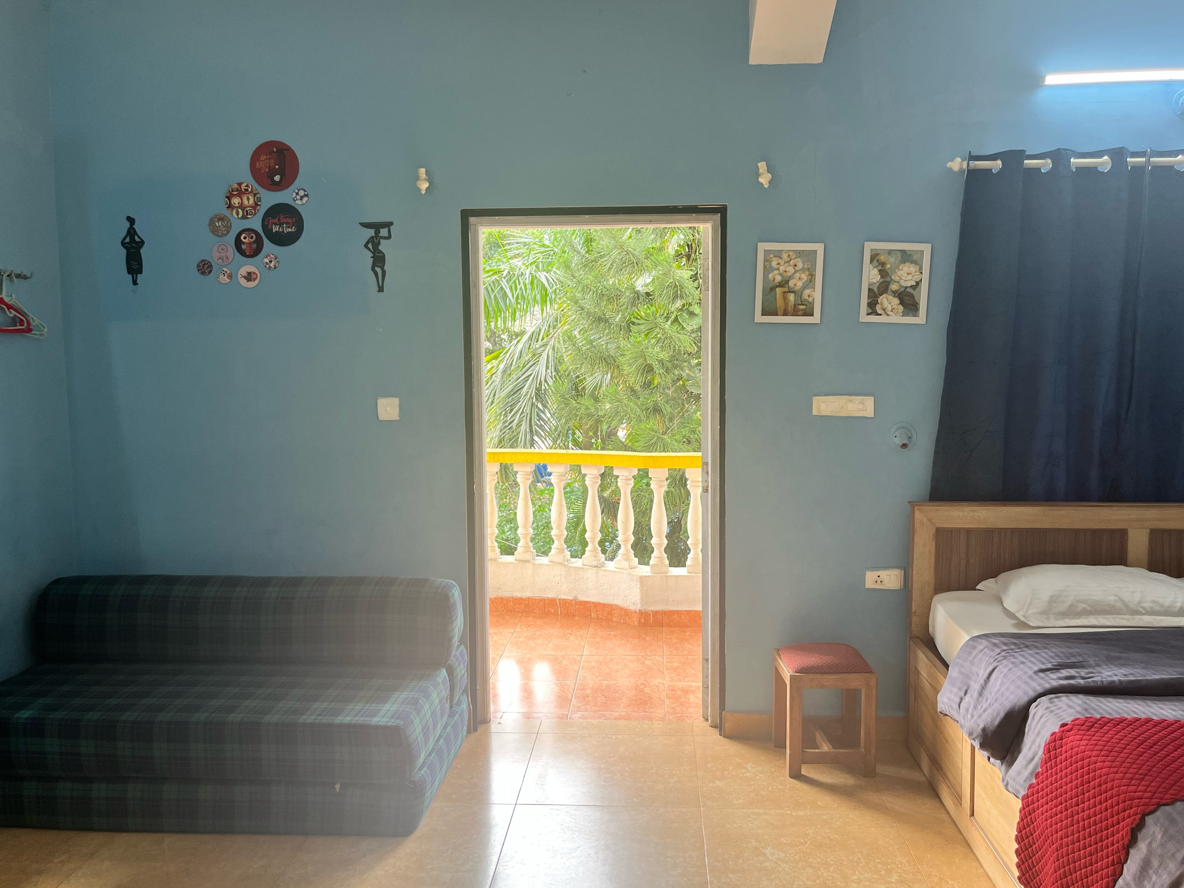 Baga Studio Apartment Top Floor 2 Min walk away to Baga Beach - Tap to explore photos