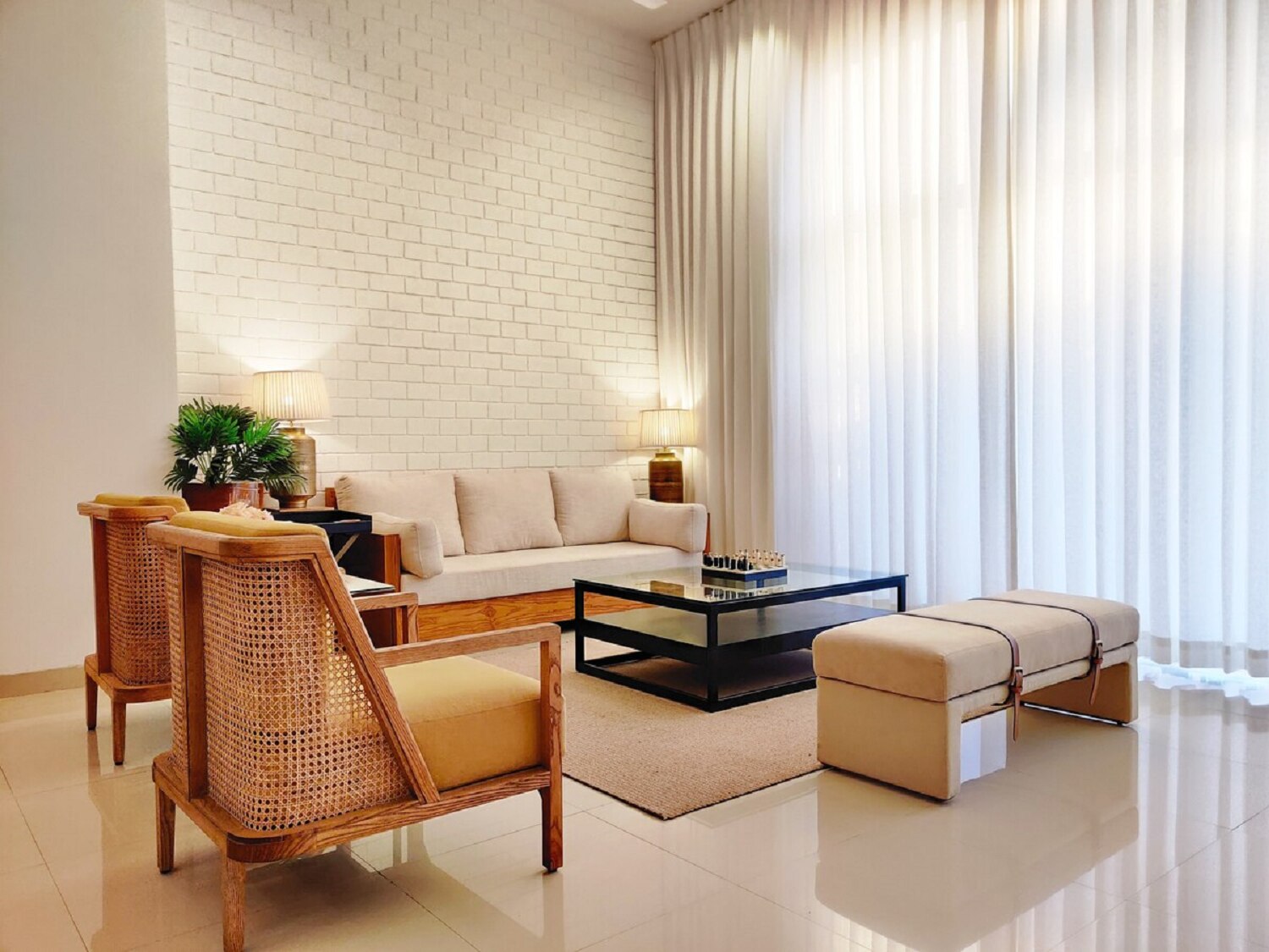 Eros Stays-Premium 3 BHK Duplex Pool Apartment - Tap to explore photos