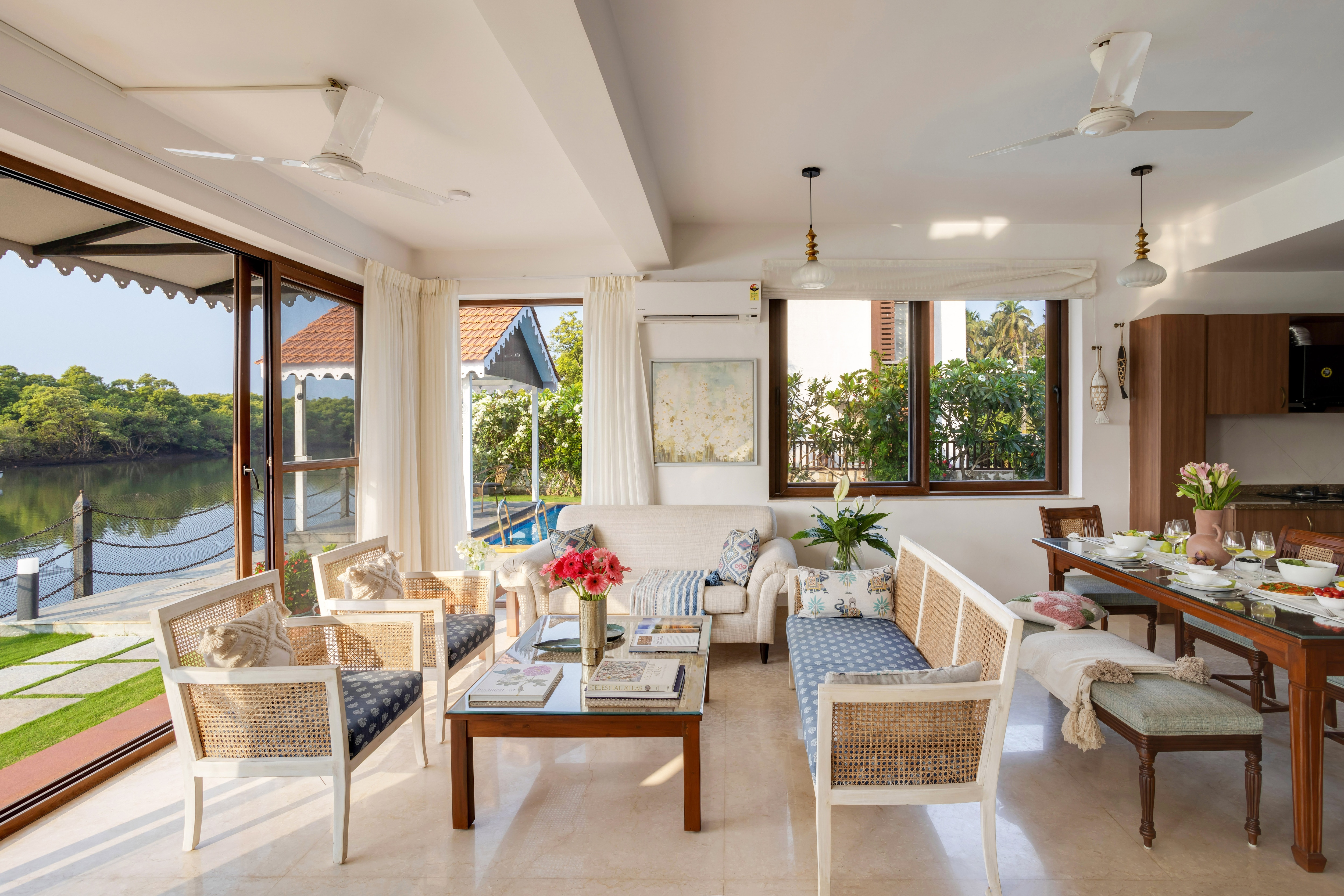 River House 3Bhk Riverfront Private Pool Villa - Tap to explore photos