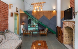 Lobby Area with Fireplace