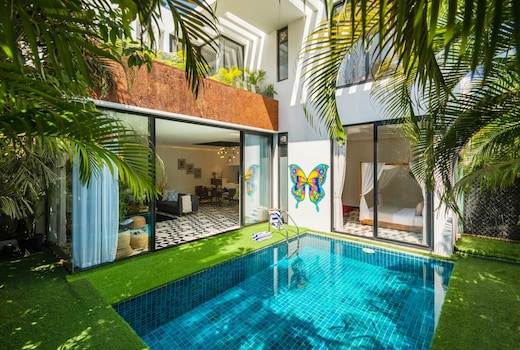 TBK VILLA10 5 mins vagator beach Pvt pool jacuzzi