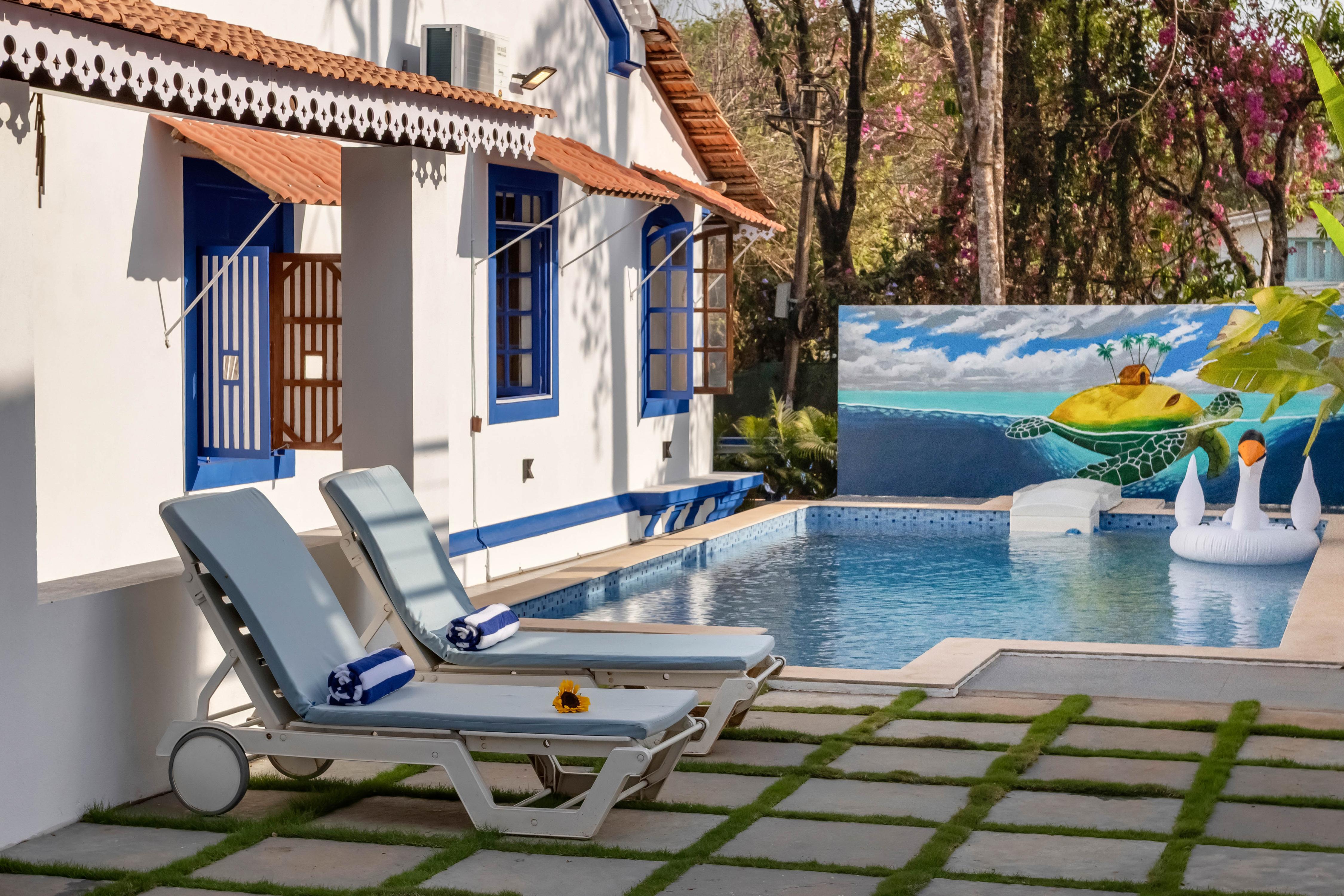 Hireavilla | Casa Aloma - 3BHK Portuguese-Style Villa with Pool, Assagao - Tap to explore photos