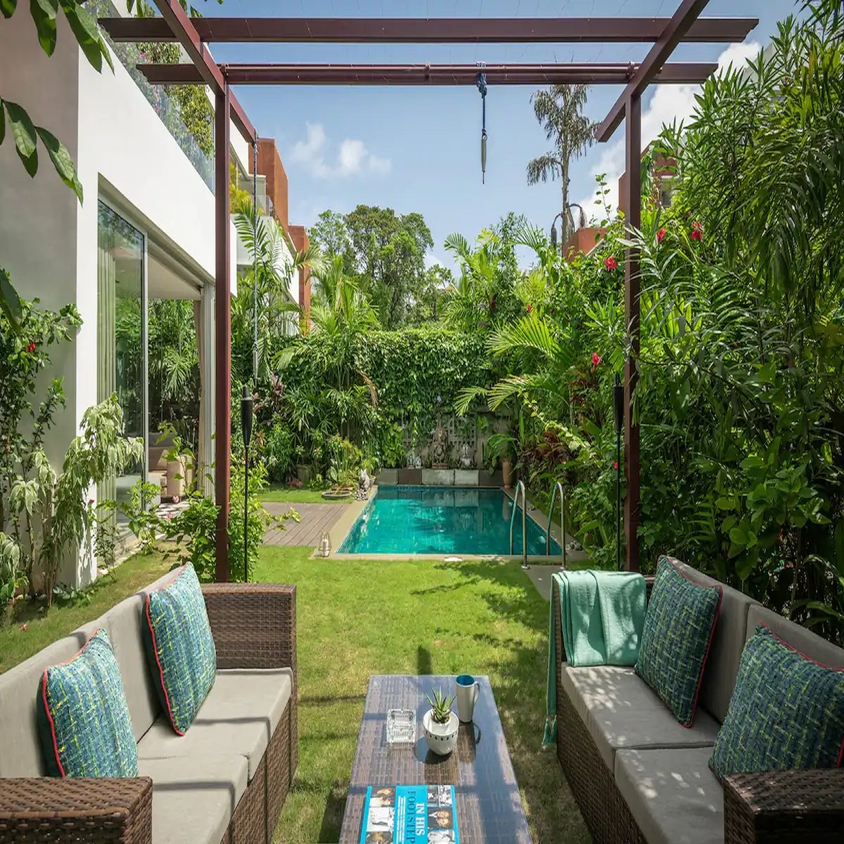 LaZamora Modern Pvt Pool Boutique Villa in Vagator - Tap to explore photos