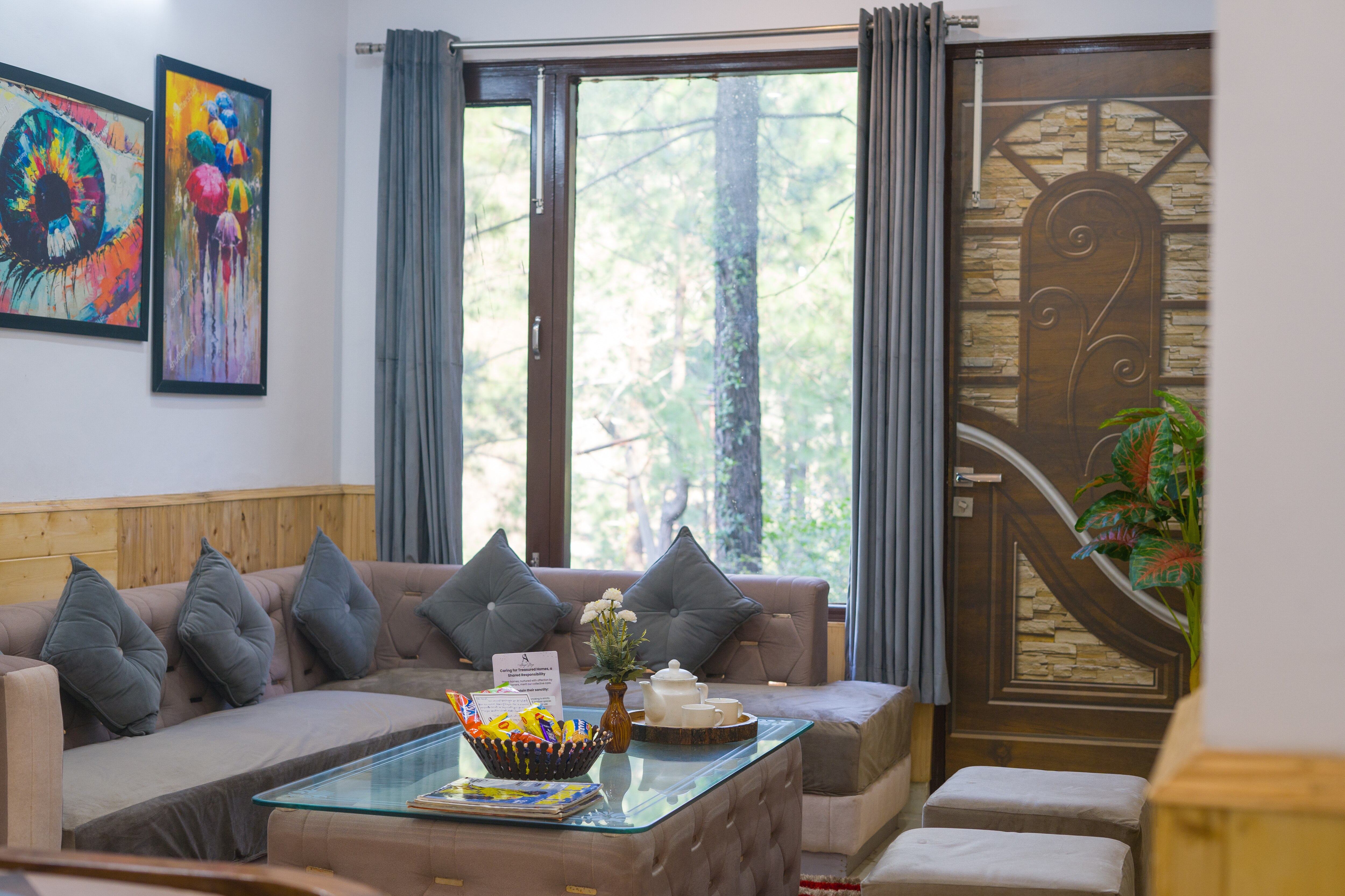 Alaya Stays 2 BHK Apartment with Hill View | Vihaan Haze  - Tap to explore photos