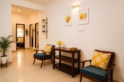 Bright yellow 2BHK with balcony 2 km WhiteTown - Topaz, Pondicherry