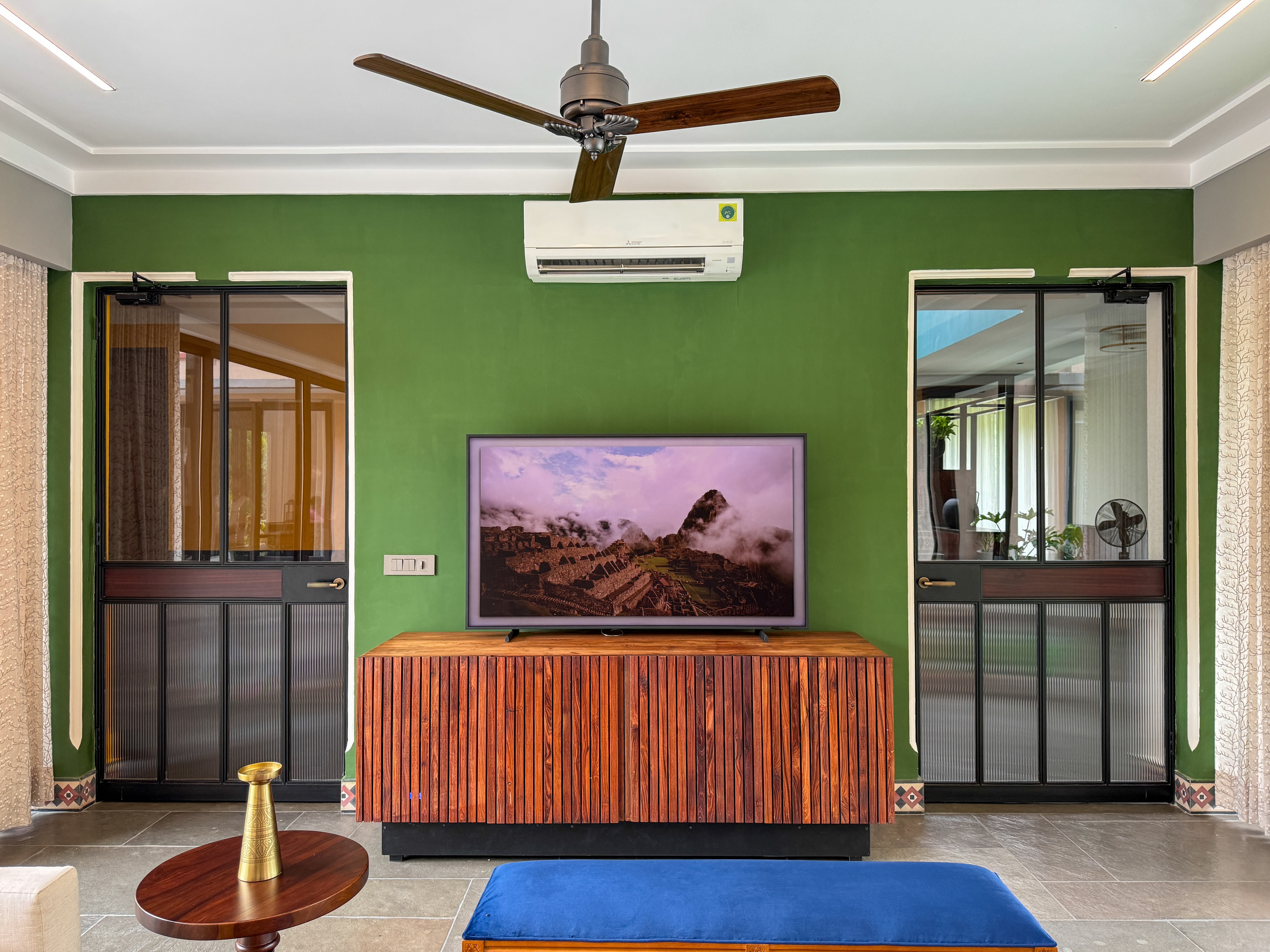ELIVAAS 5 BHK With Entertainment Lounge & pvt pool | Taus Bagh - Tap to explore photos