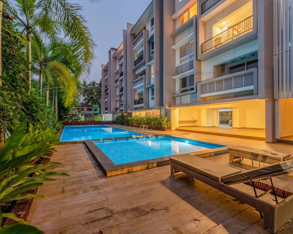 Staymaster Casita 2BR Nr Candolim Beach Pool - Tap to explore photos