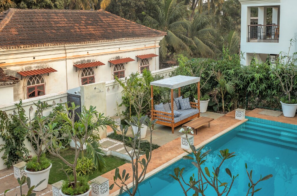 Hireavilla | Casa Brilhante - 4BHK Villa with Private Pool & Garden - Tap to explore photos