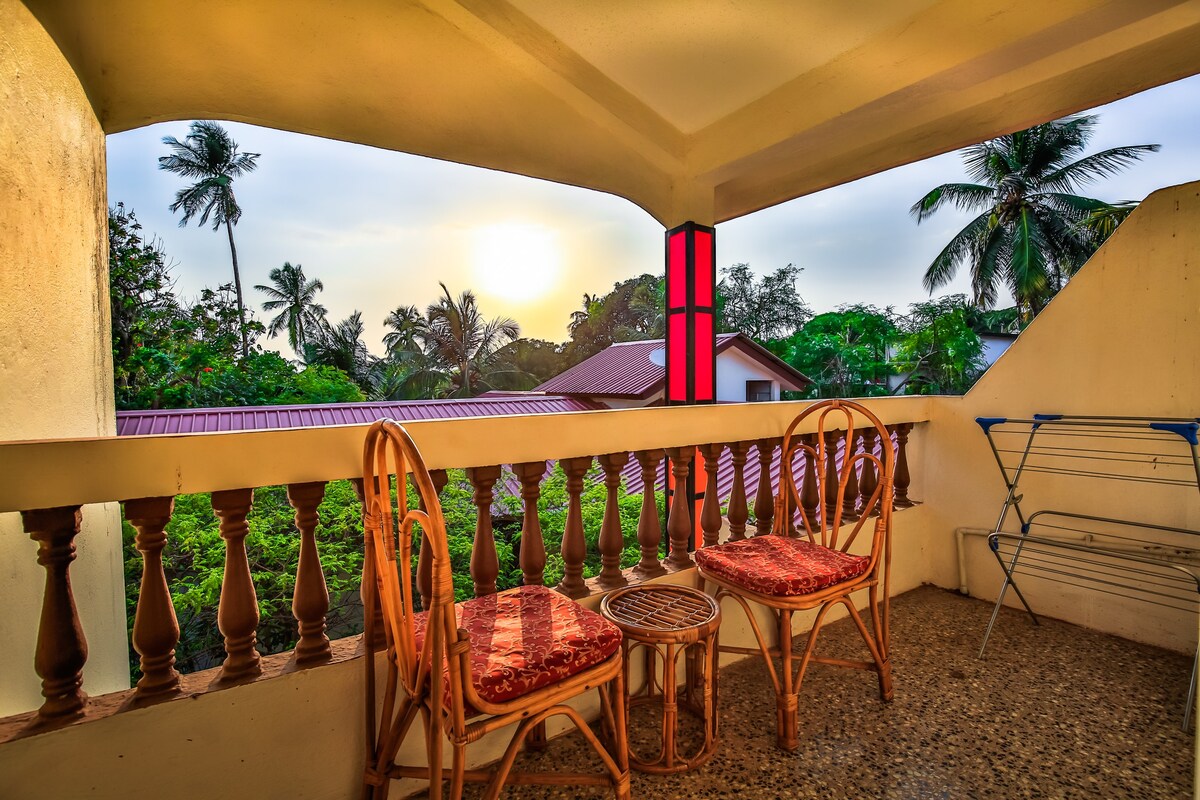 Aspire Aguada Apt BeachTouch 1Bhk WiFi Pool Candolim - Tap to explore photos