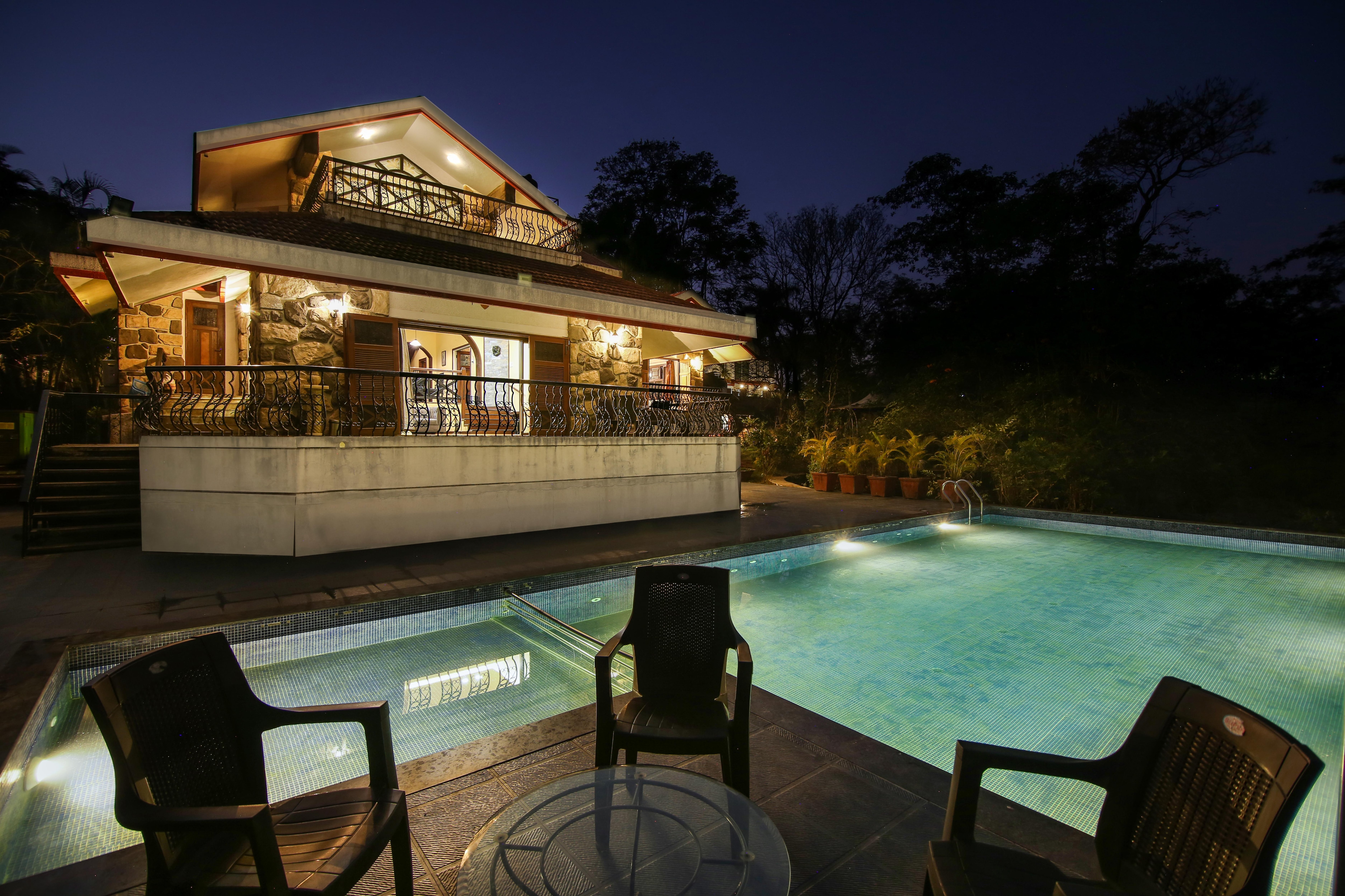 Stone Villa 4BHK with Pvt Infinity Swimming Pool - Tap to explore photos