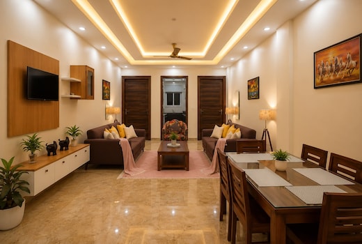 Lime Tree Palatial | Entire 2BHK Apartments @GolfCourse