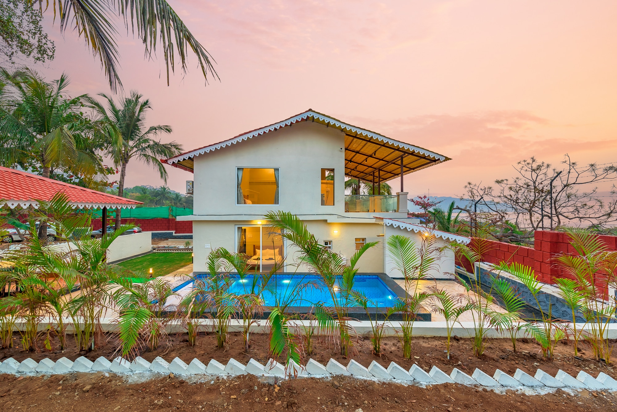 SaffronStays Coral Hues By The Beach  - Tap to explore photos