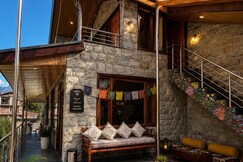 Boho Chic 4 Room Stone Villa with Patio, Kullu