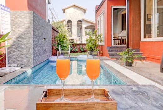 ELIVAAS 3 BHK Aamy Villa with Pvt Pool & Garden
