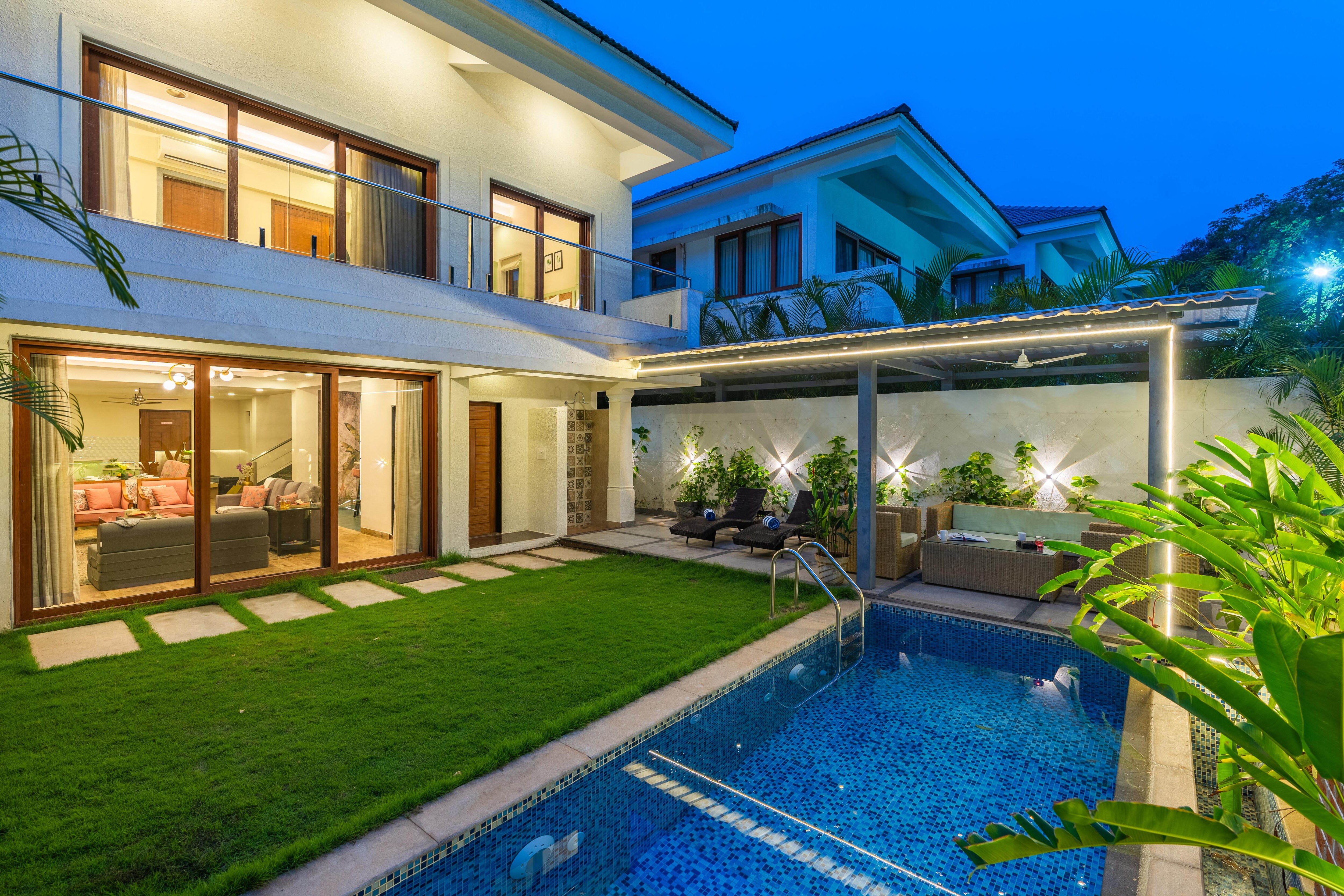 2 BHK retreat with private pool in Goa - Tap to explore photos