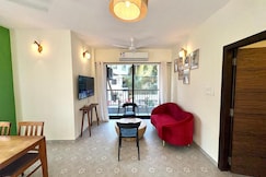 Peaceful Refined 1BHK Velvet Escape in Candolim Goa, Goa
