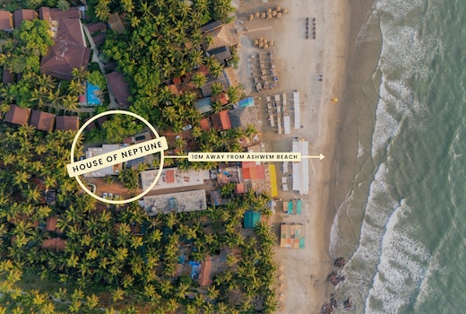 ELIVAAS House of Neptune 3 BHK Cottage with Terrace & Gazebo on the Beach