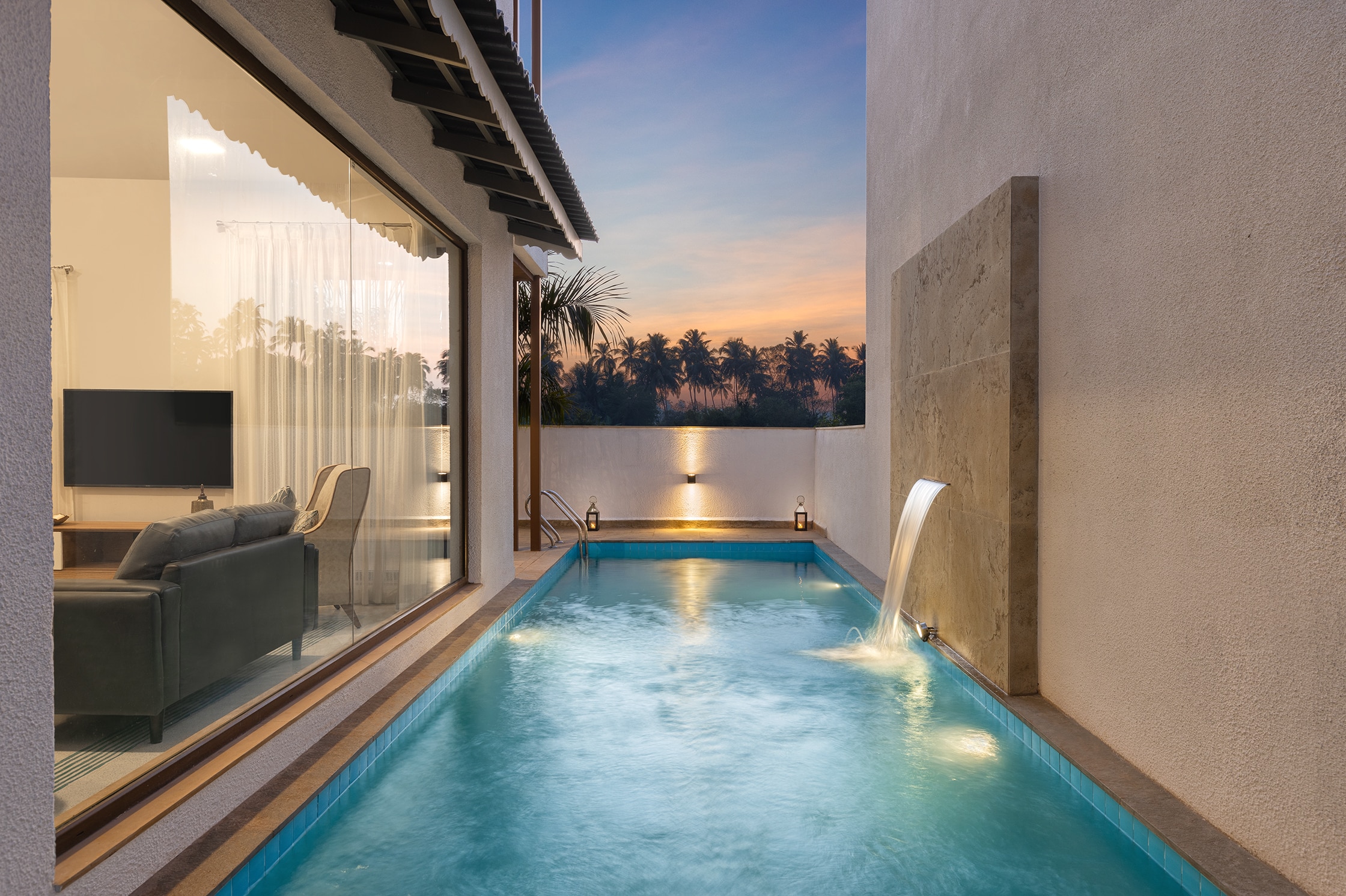 Melhor Stays villa L-M108 Luxurious 4BHK villas with private pool, Anjuna - Tap to explore photos