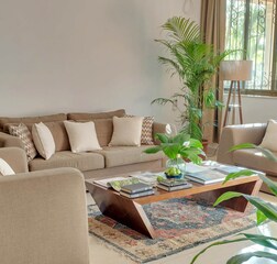 Living Room & Dining Area