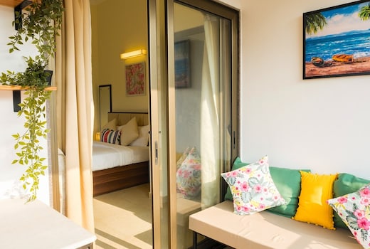 Scenic studio apartment at Baga