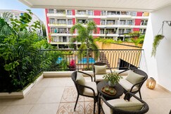 Faodail 26 Pool view 1BHK at Acron Seawinds Baga, Goa