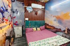 Volcastay village hut with projector balcony  pool, Mohali