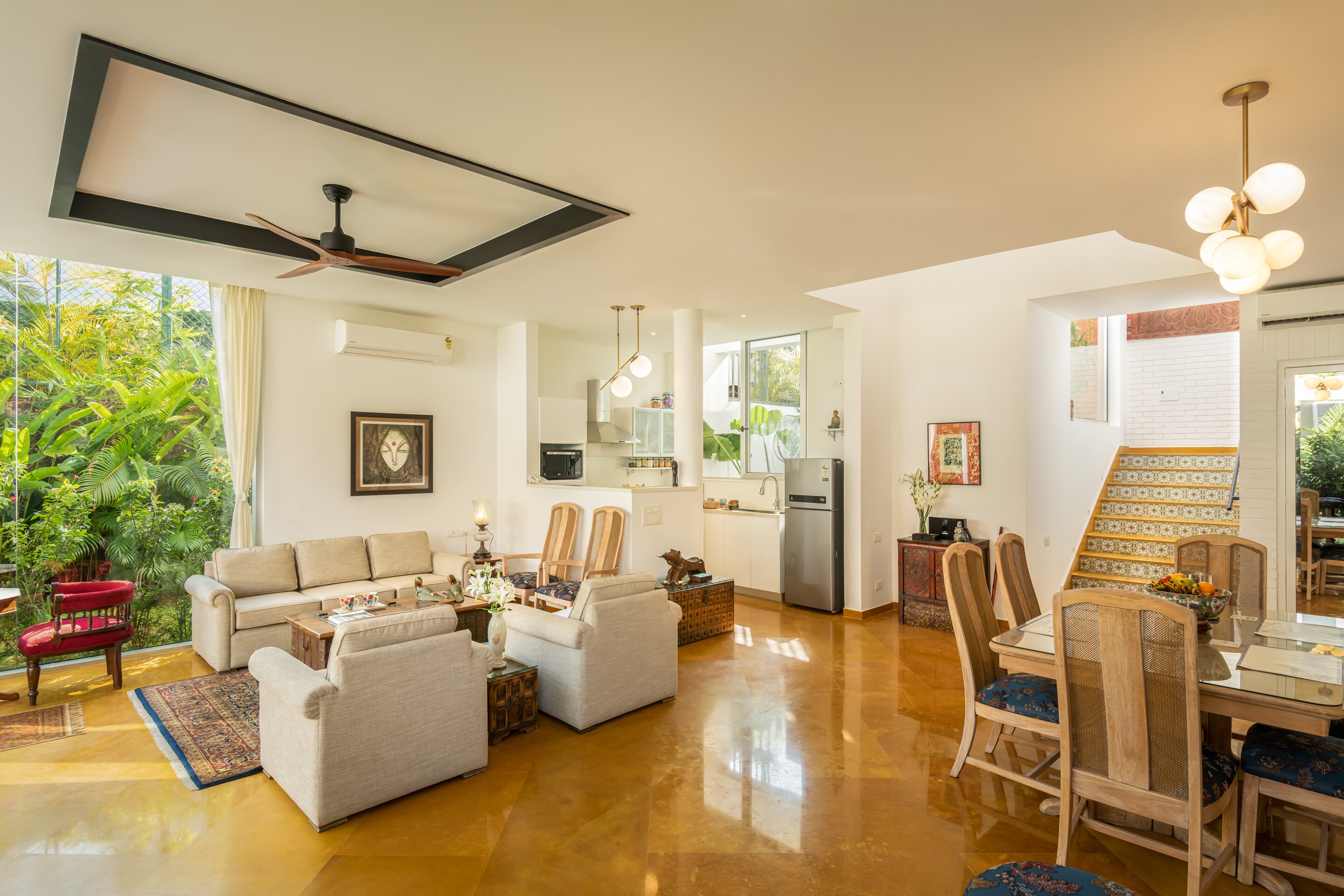 LA ZAMORA - 3 BHK PRIVATE POOL VILLA AT VAGATOR BY THE BLUE KITE - Tap to explore photos