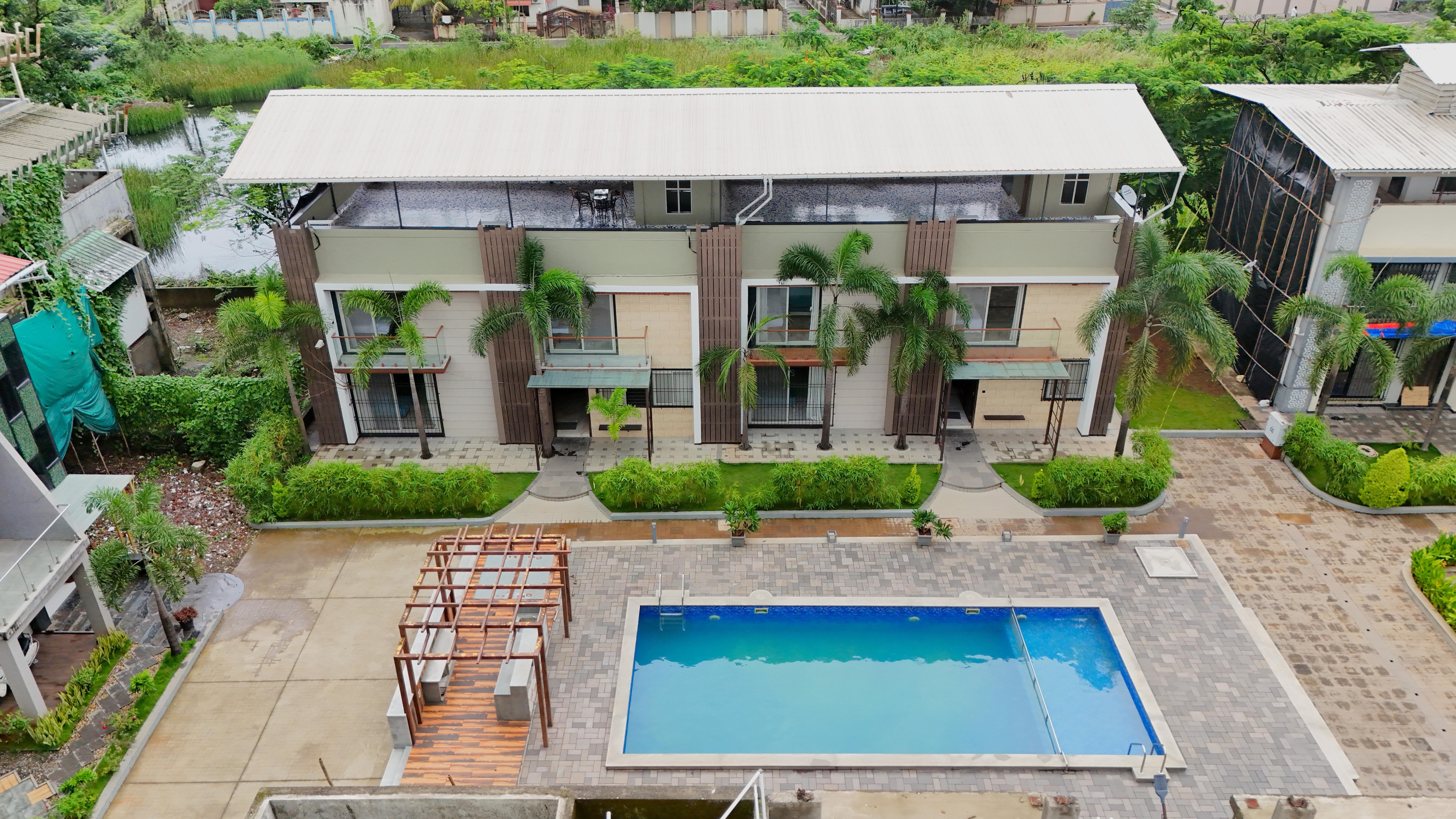 Alaya Stays 5 BHK with Pool & Garden | Imperial Mystara - Tap to explore photos