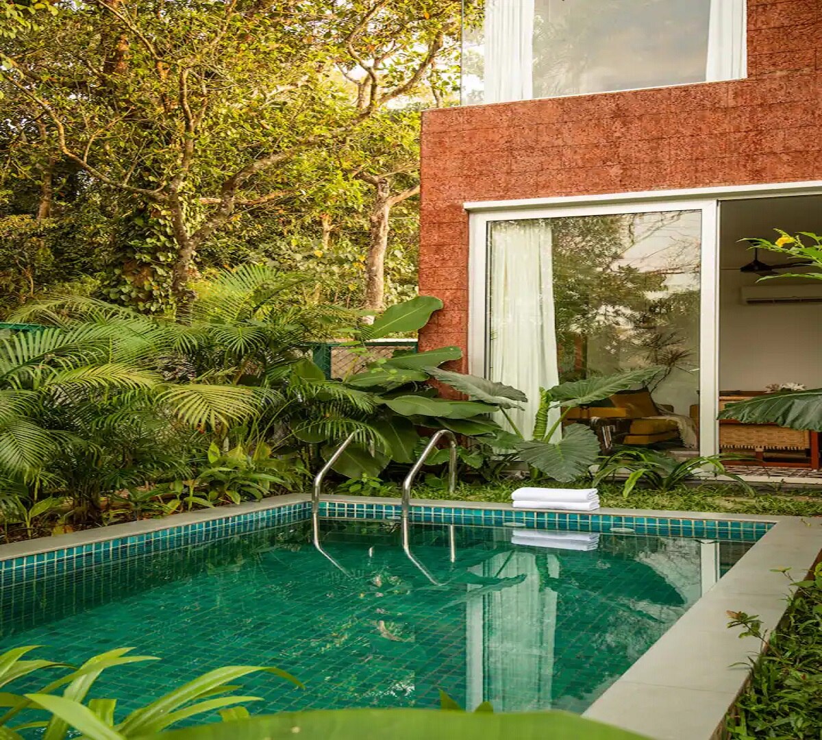La Avila - 2 BHK Private Pool Villa at Siolim by The Blue Kite (02) - Tap to explore photos