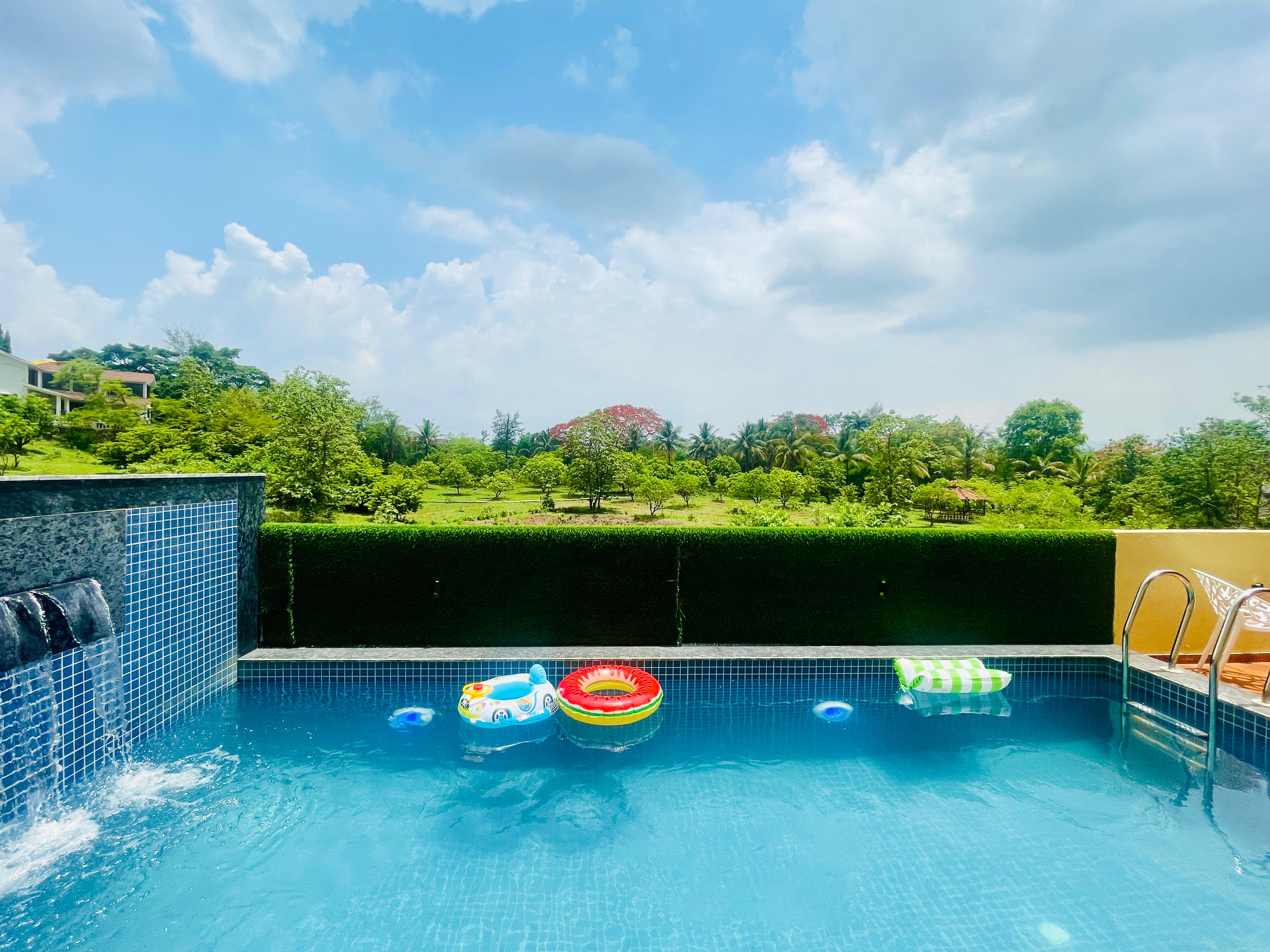 The Serenity House  Karjat  3 BHK villa with pool - Tap to explore photos