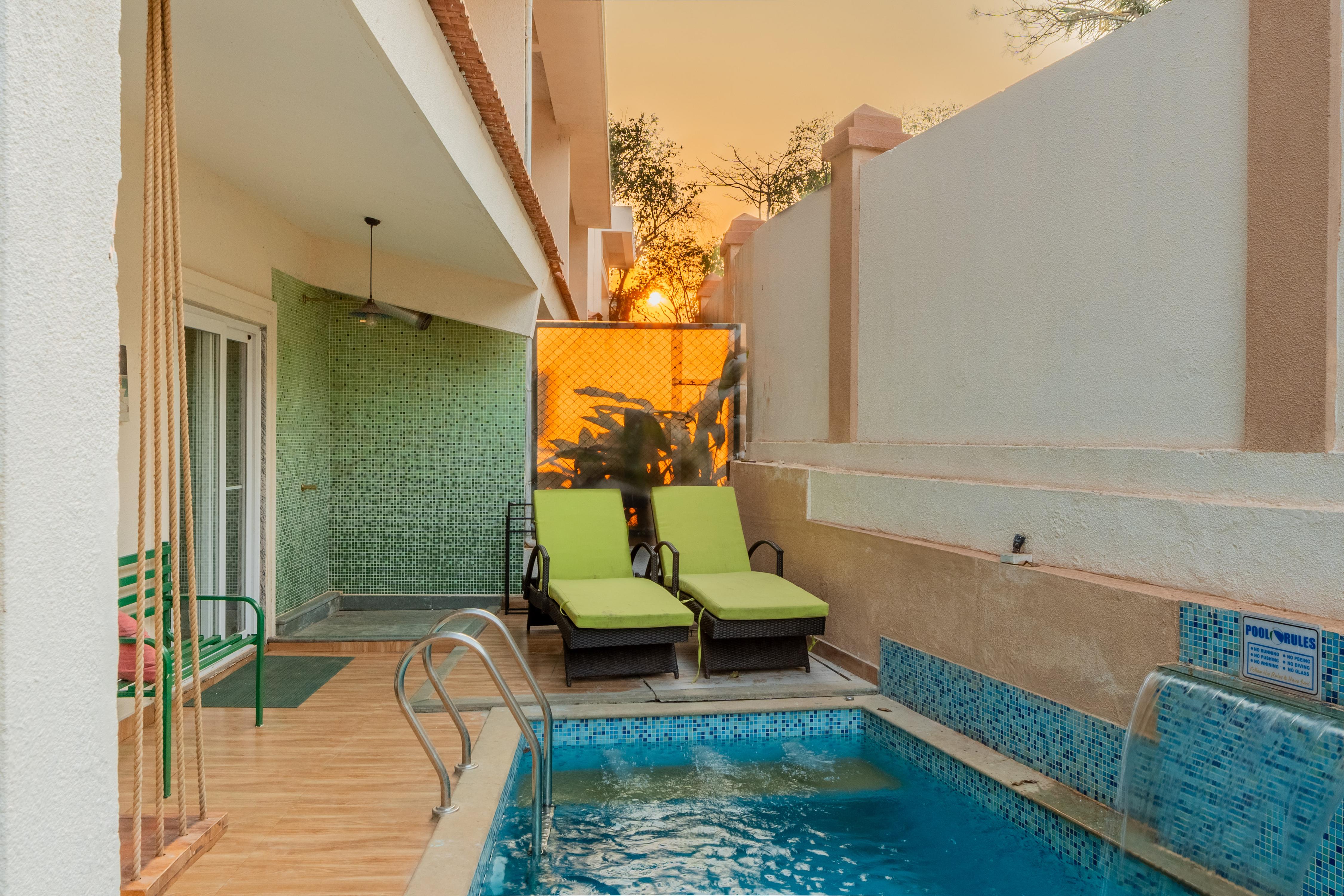 Alaya Stays Cavalo Marinho| 3-BHK Boho Retreat with Private Pool & Terrace - Tap to explore photos