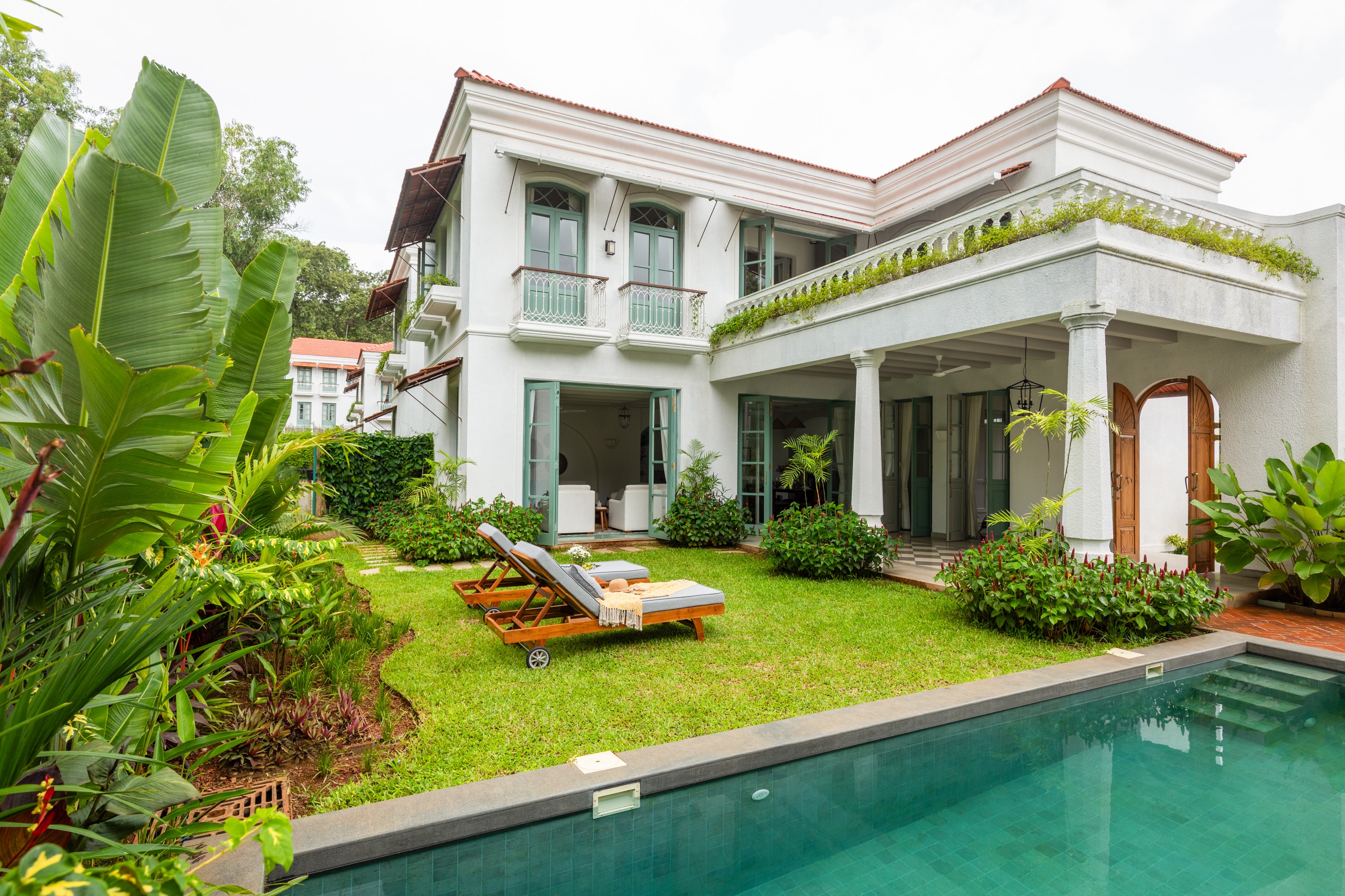 La Rozalia - 4 BHK Private Pool Villa at Vagator by The Blue Kite (02) - Tap to explore photos