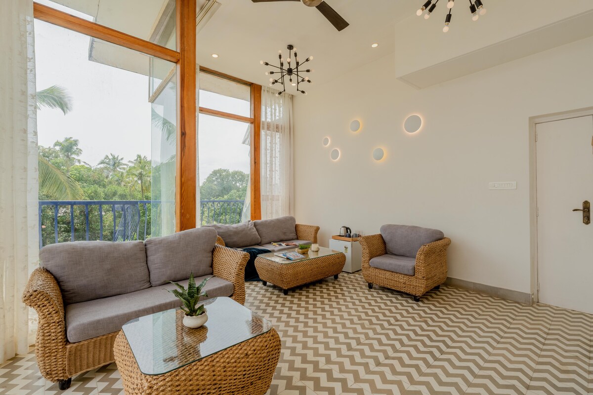 Staymaster Central Apt | 2BR | Vagator | AC | Pool - Tap to explore photos