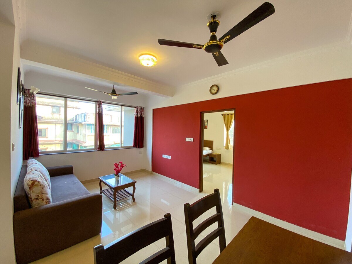 E2 - Maroon by Nirvana Abode - 1BHK - North Goa - Tap to explore photos
