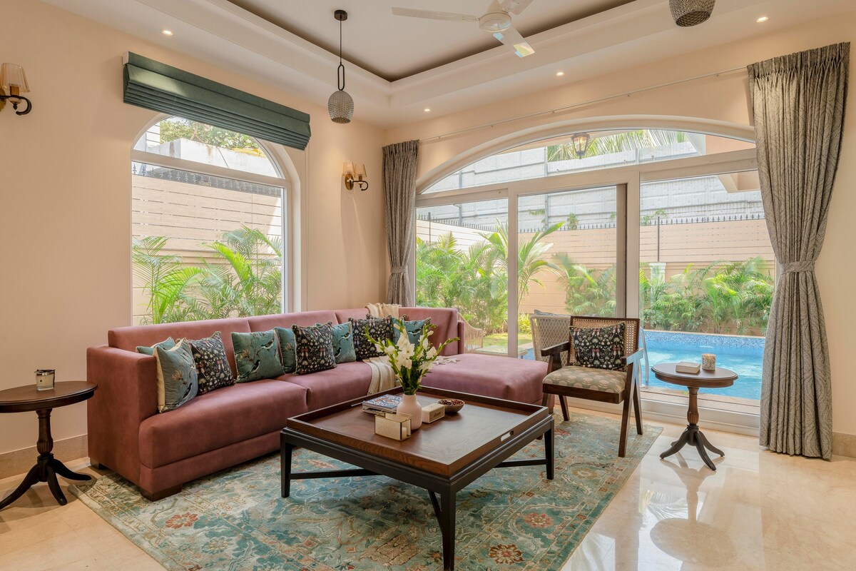 Staymaster Una  4BR  Assagao  Pool  Terrace - Tap to explore photos