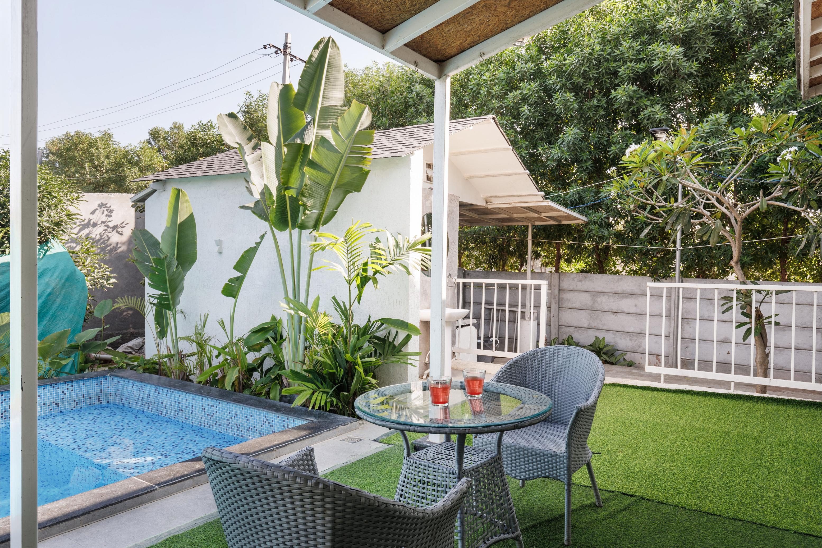 The Crystal Haven by StayJade|Pool|4BHK - Tap to explore photos