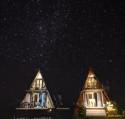 A-frame Log Cabin (Cottage w/ Attic)
