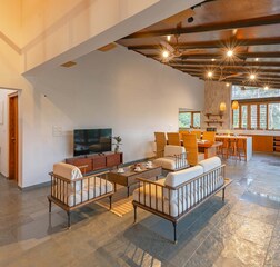 Living Room & Dining Area