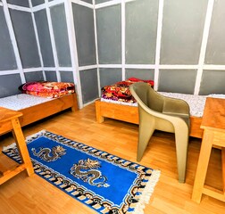 Double bed room with balcony view