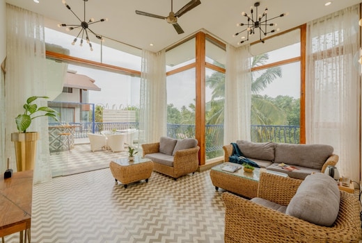 Staymaster Central Apt | 2BR | Vagator | AC | Pool