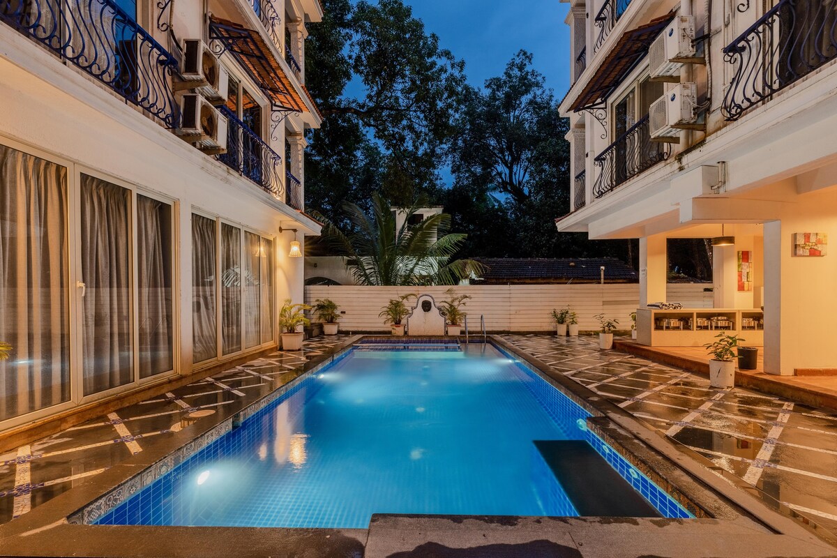 Staymaster Central Apt | 1BR | AC | Vagator - Tap to explore photos