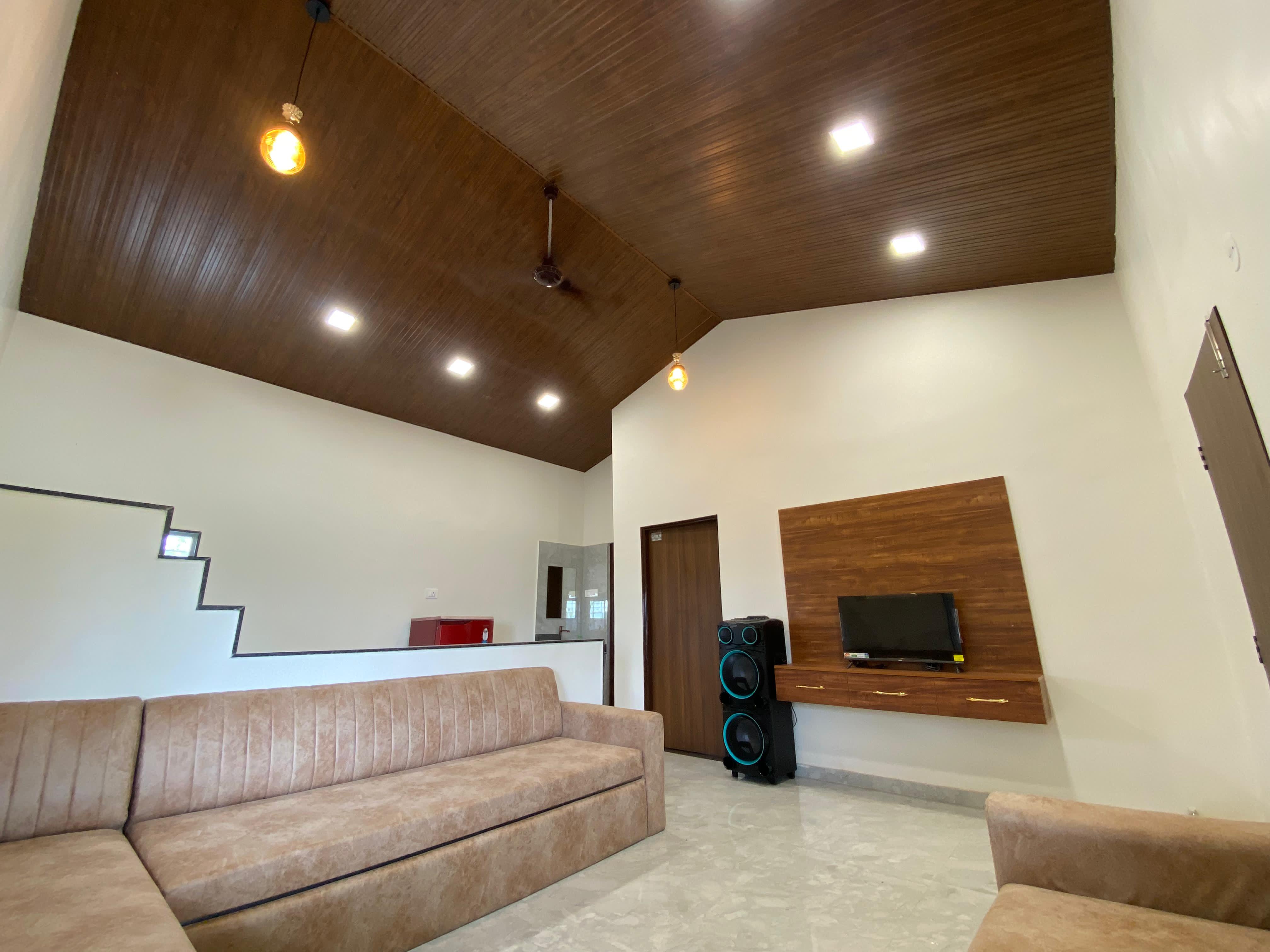 Green Bliss 3BHK with Pvt Pool by Stayvilla - Tap to explore photos