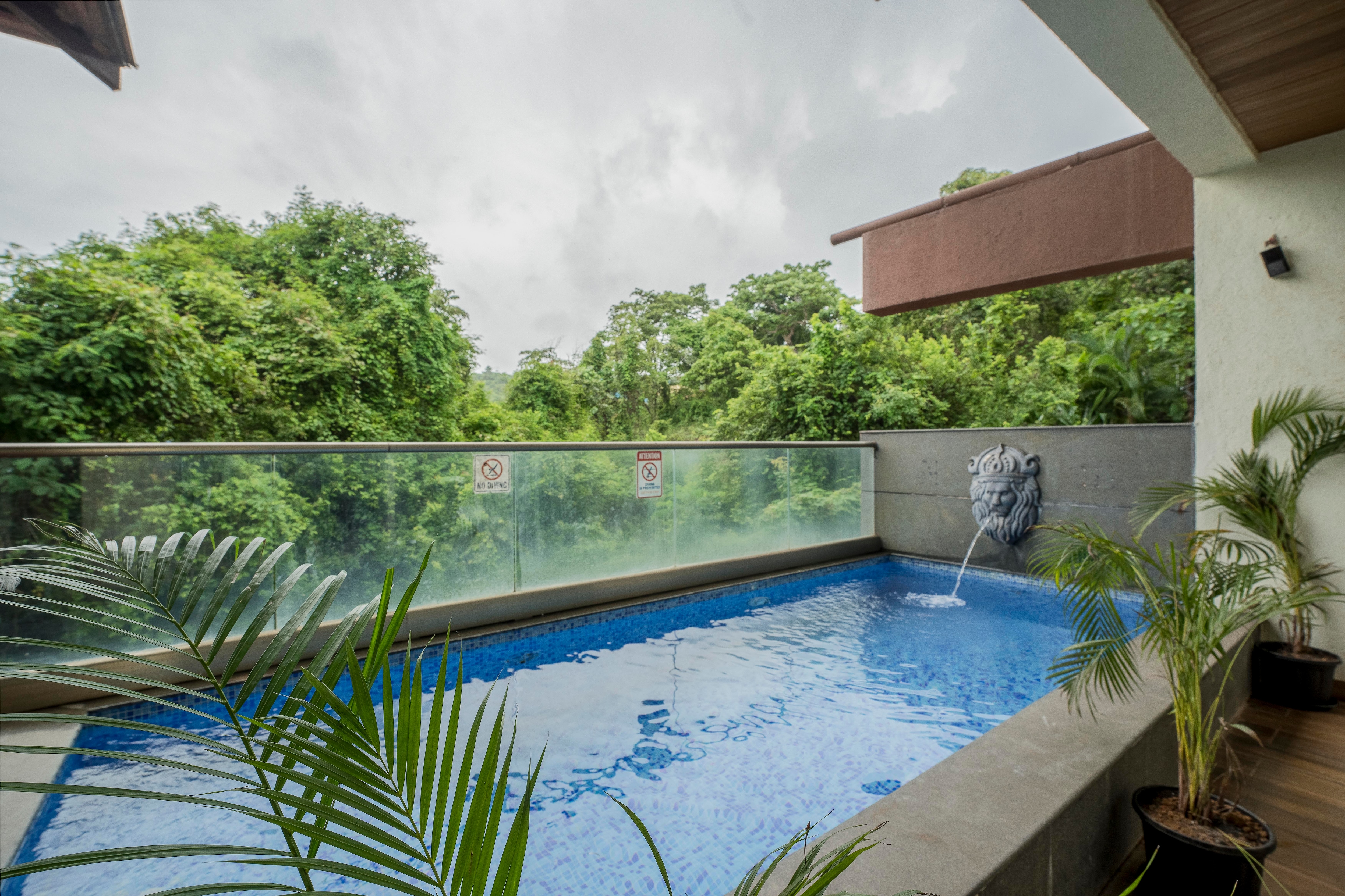 Modern 3BHK Duplex with Private Pool in Candolim | Hireavilla - Tap to explore photos